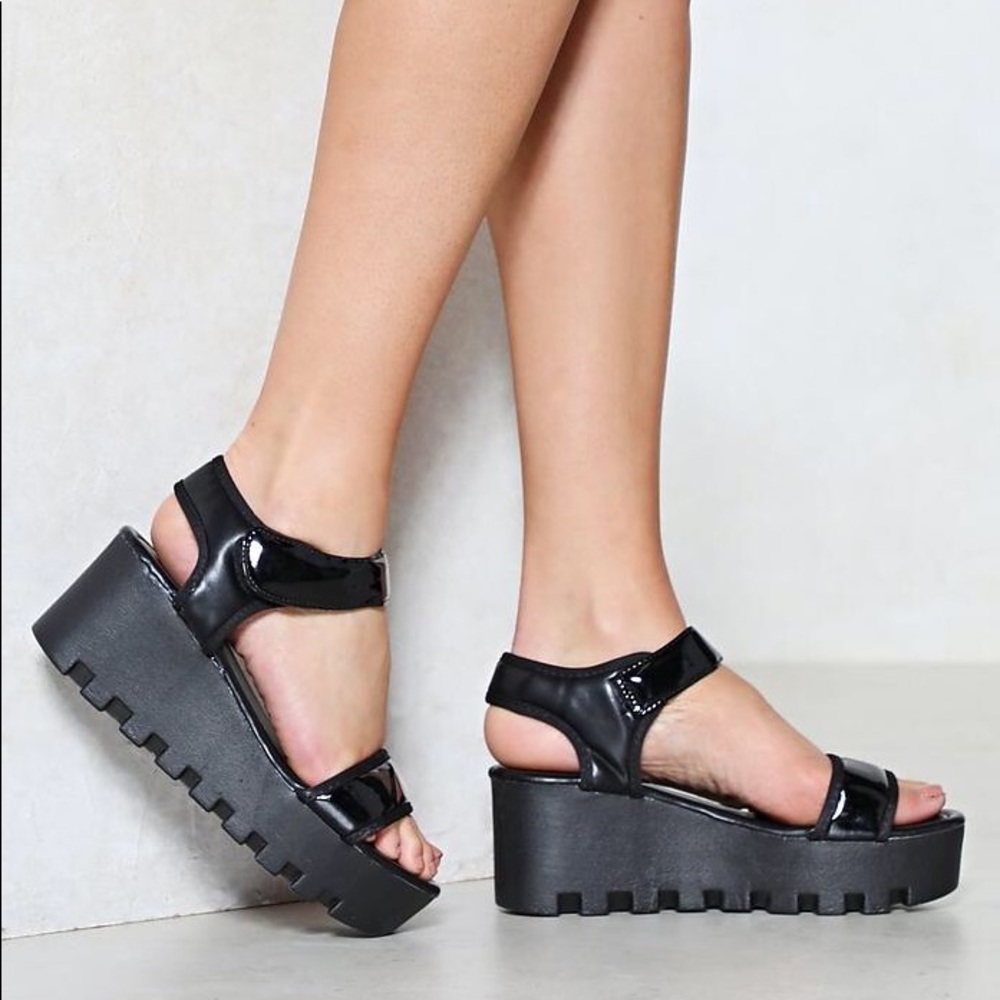 black platform sandals!